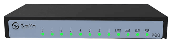 OpenVox iAG801 compact 8-port analog VoIP gateway